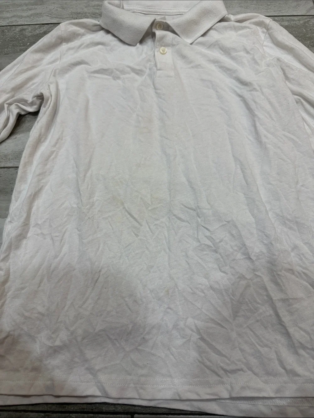 The Children's Place White Long-Sleeve Polo Shirt